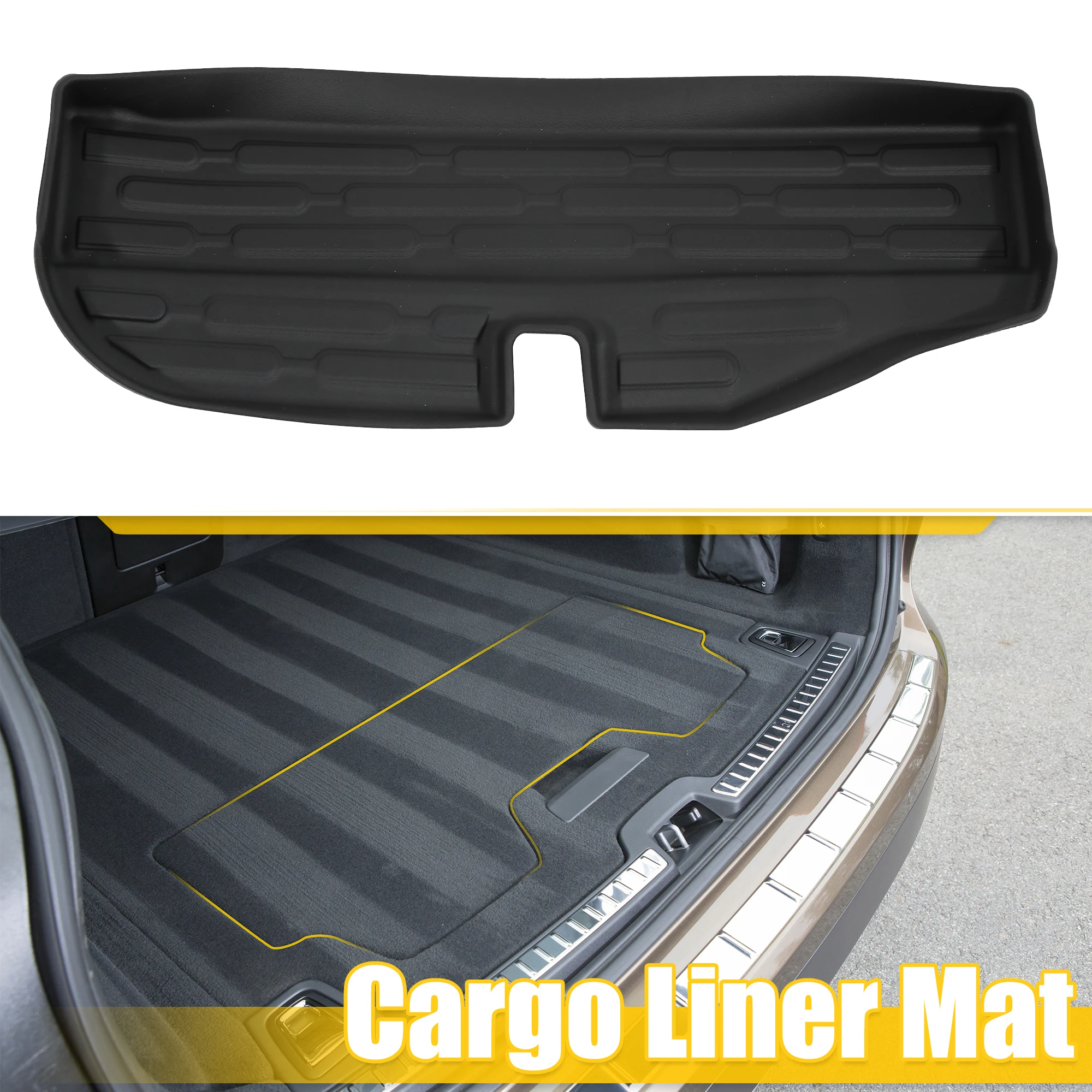 

uxcell Rear Trunk Floor Mat Trunk Cargo Liner for Ford Bronco 2021 2022 Lower Boot Liner Storage Liner Black