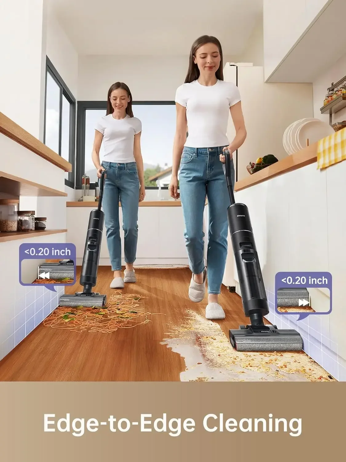 dreame H12 PRO Wet Dry Vacuum Cleaner Cordless Mop All in One Smart Floor for Hard One-Step Edge