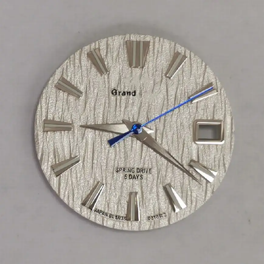 28.5MM dial watch accessory wave stripe mechanical diving dial green luminous for Japanese NH35/NH36/4R/7S movement