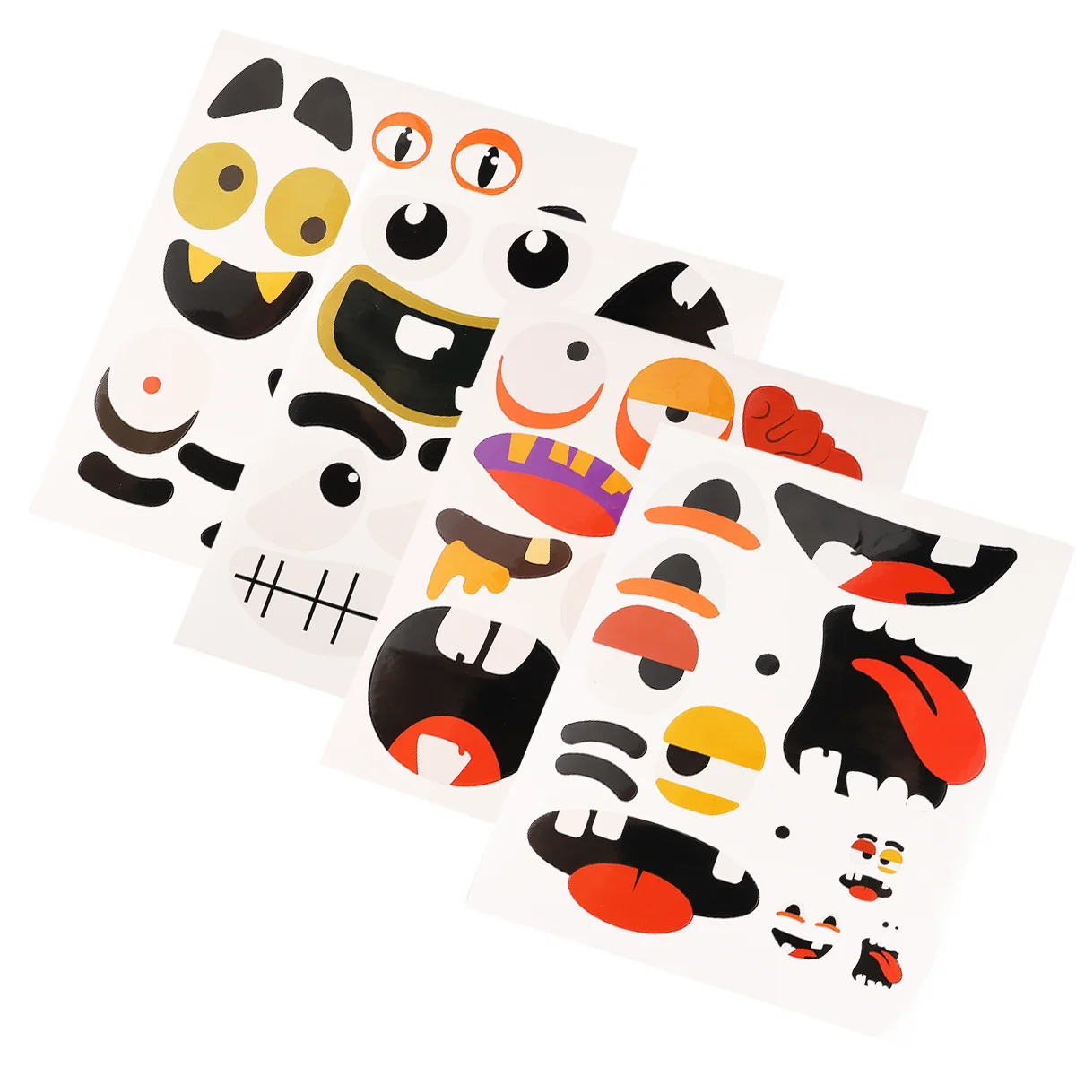 

8pcs Pumpkin Grimace Stickers Party Decals for Windowns Doors Walls