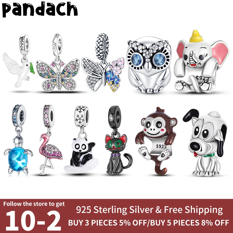 

charms plata de ley 925 original fit pandach 925 original bracelets silver color kitty pendant charms beads 925 diy jewelry 2022