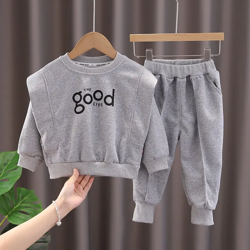 

2 шт./комплект, детские весенние брюки и пальто