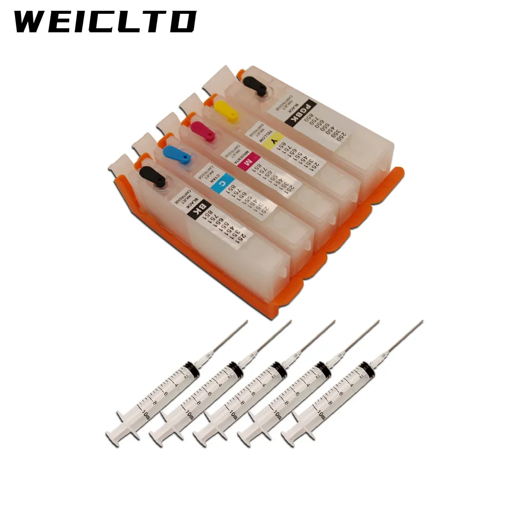 PGI-250 CLI-251 сменный картридж для Canon MG5420 MG6320 iP7220 MX722 MX922 MG5520 MG6420 MG7120 iX6820 iP8720 со шприцом (art.: 3920cfbd2b327) - 3920cfbd2b327
