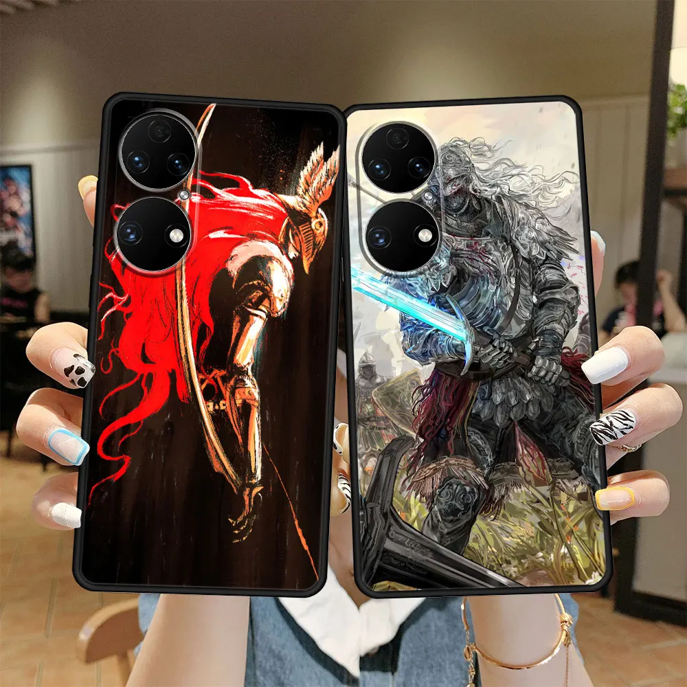 

Elden Ring Art Silicone Case Funda for Huawei Nova 5T P20 Pro P30 P40 Lite P50 9 SE 2019 Y6 2021 Y7 P Celular Original Back