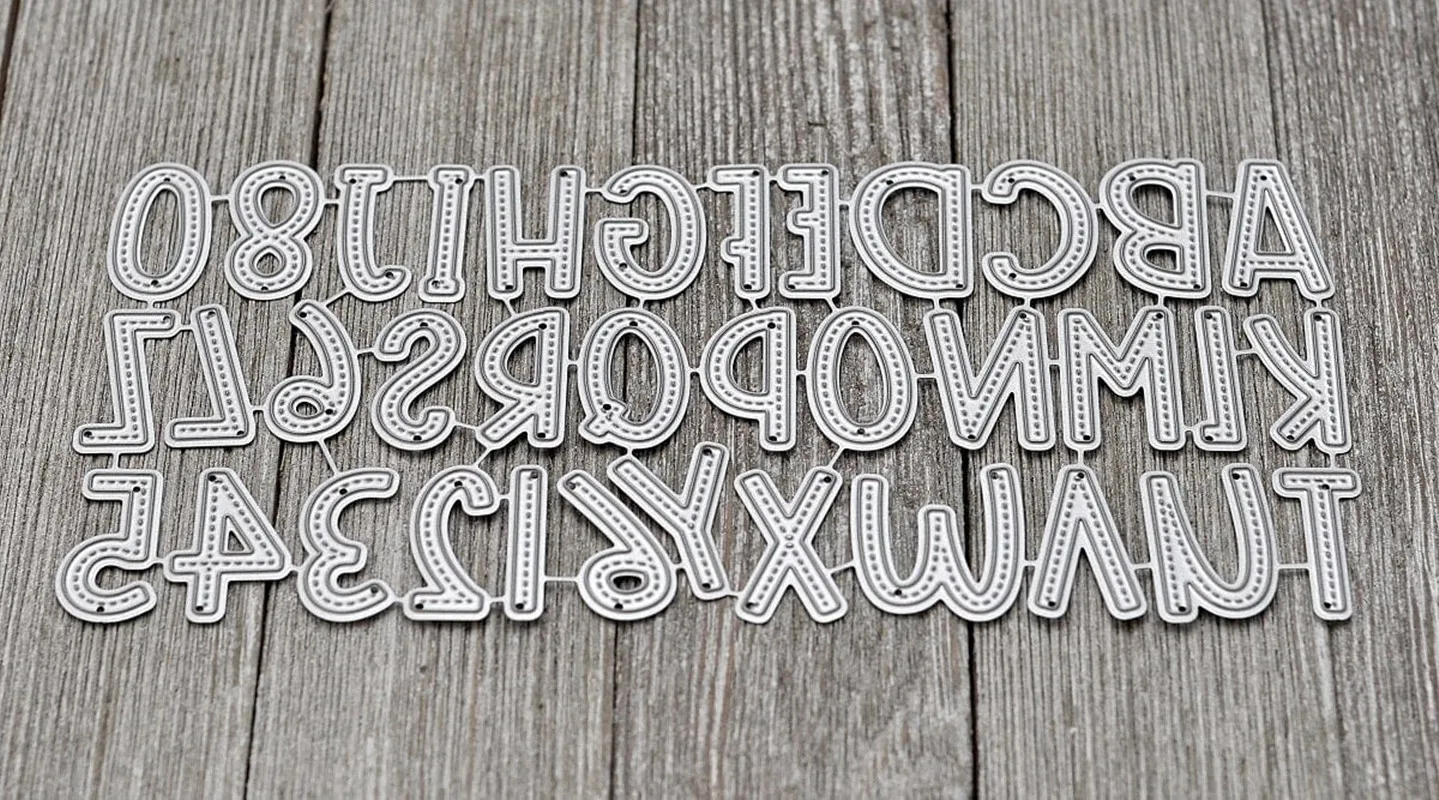 

Alpha Letter Metal Cutting Dies Scrapbooking DIY Album Make Paper Card Embossing Craft Decor Cut Die 2022 New Arrival