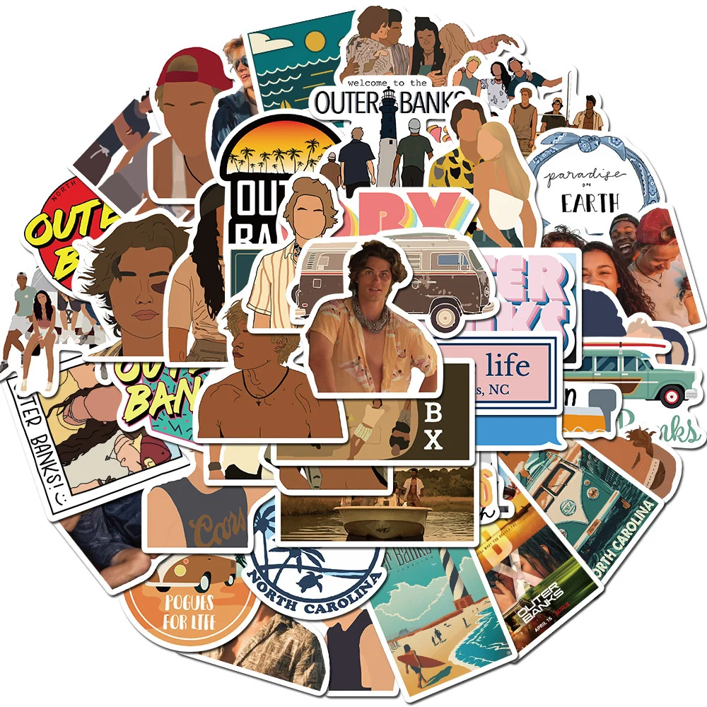 

10/30/50 шт., водонепроницаемые наклейки «Bund Quest»