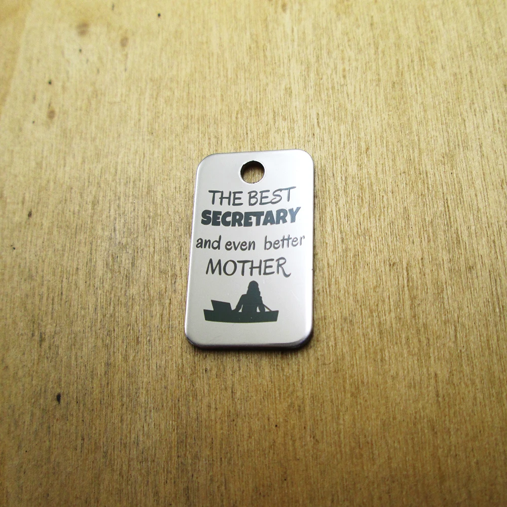 20 шт.-Лучший секретарь подвески из нержавеющей стали для лучшей мамы