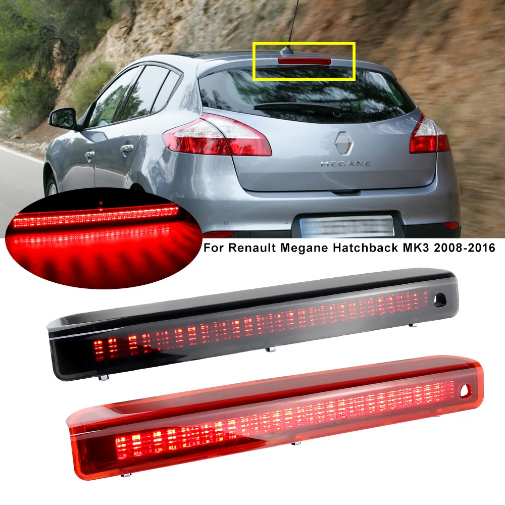 1 шт. для хэтчбека Renault Megane MK3 2008-2016 OEM:265900006R копченые Красные линзы светодиодная третья Тормозная лампа заднего хода стоп-сигнал 1 шт. для хэтчбека Renault Megane MK3 2008-2016 OEM:265900006R копченые Красные линзы светодиодная третья Тормозная лампа заднего хода стоп-сигнал