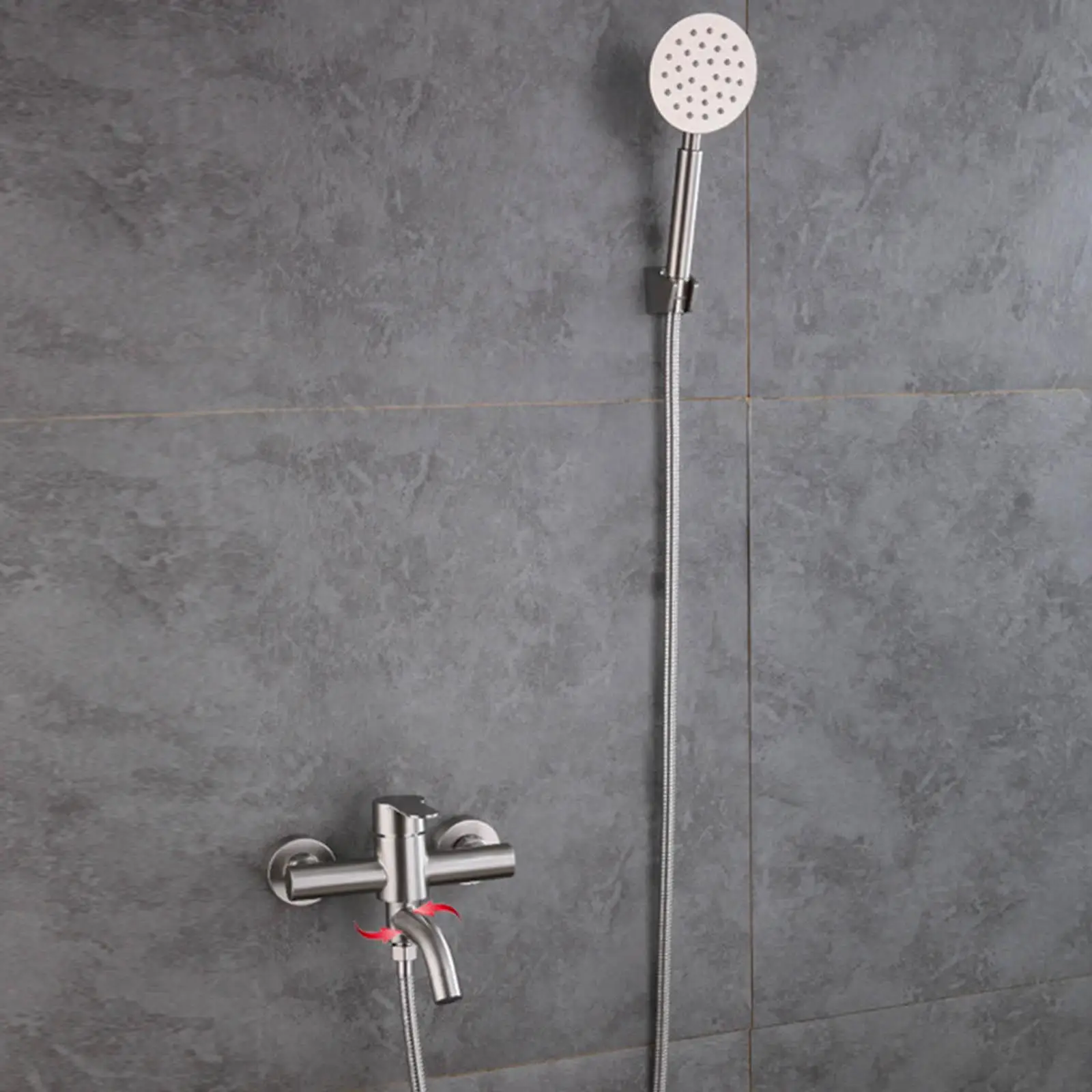 

Bathroom Shower Mixer Faucet Wall Mounted Bathroom System Ceramic Valve Core