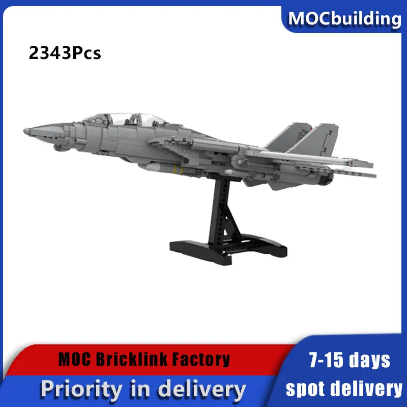 

Авторизованный выпуск модель F14 Tomcat летательный аппарат военный истребитель научный стиль набор строительных блоков игрушки (2239 шт.)