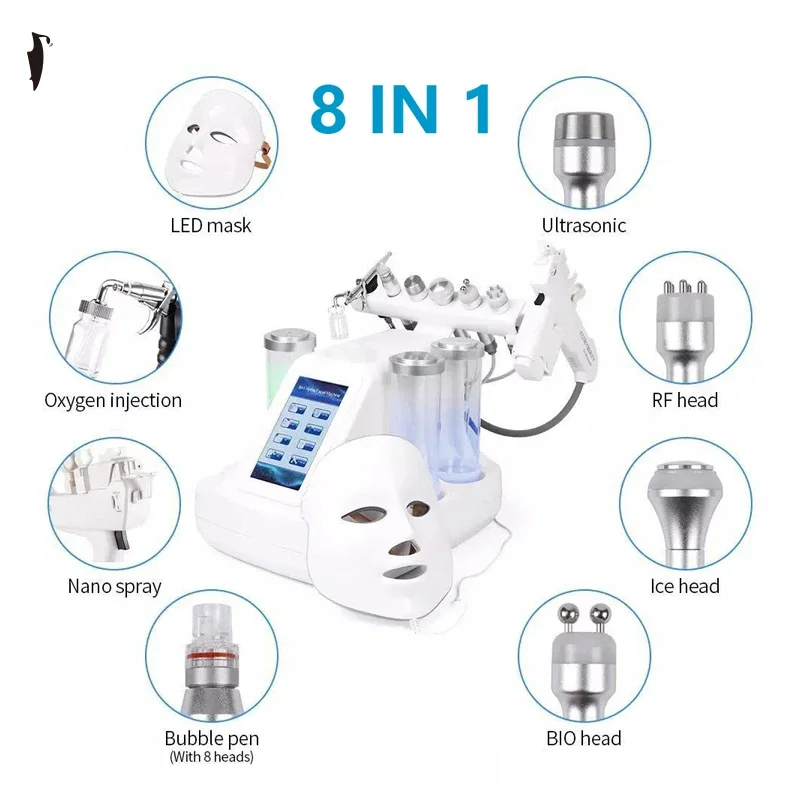 Профессиональный 8 в 1 аппарат для ухода за кожей лица биомагнитная