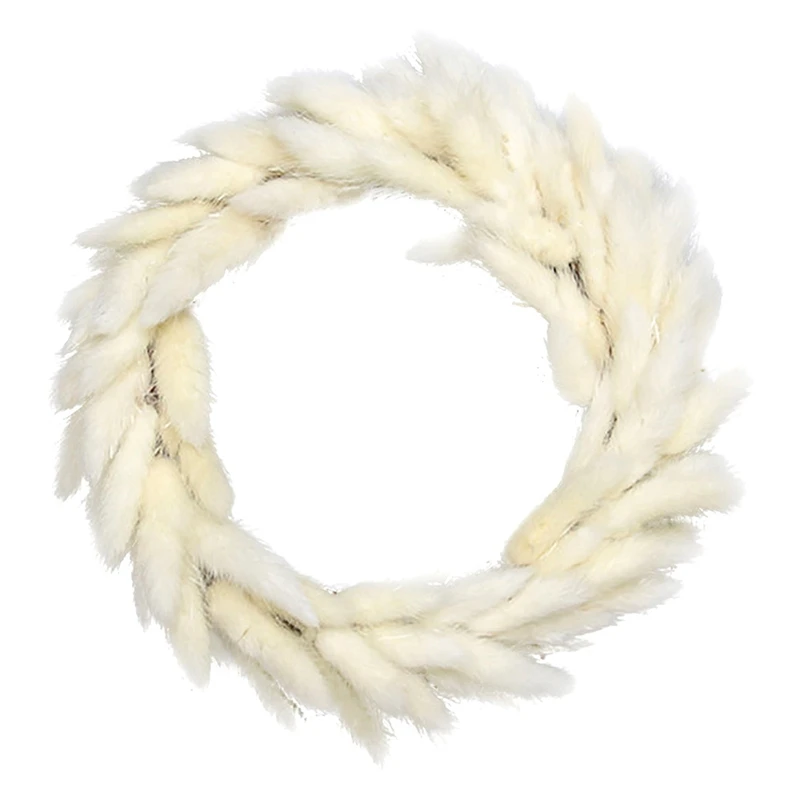 

Natural Reed Dried Flower Wreath For Home Decor Boho Decor Pampas Grass Phragmites Bouquet Garland