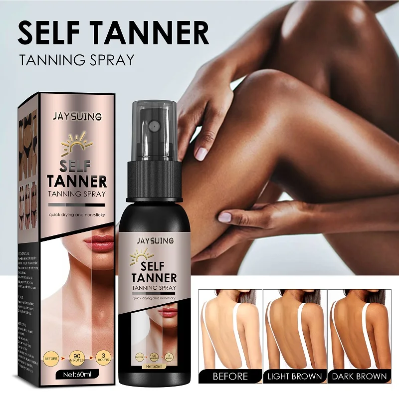 Fast Body Face Self Tanner Fake Tan Cream Solarium Makeup Foundation Bronzer Nourishing Lotion