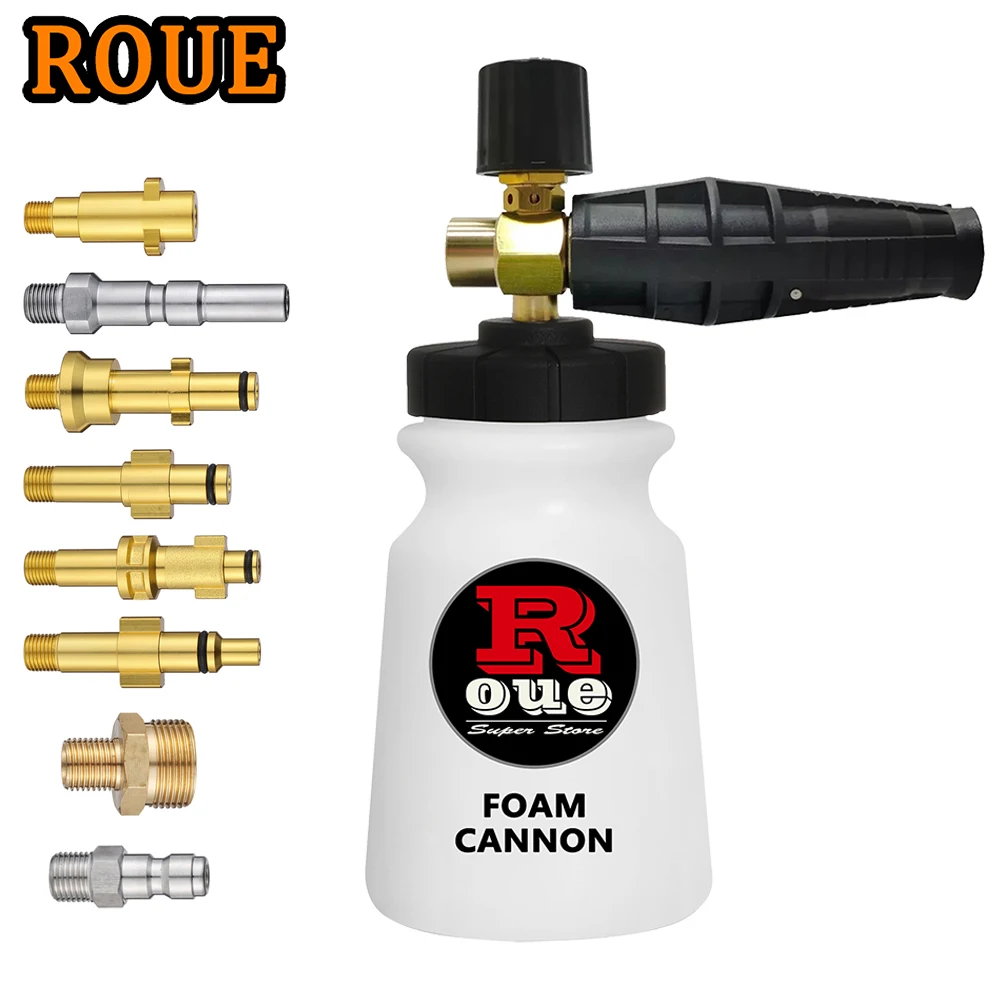 ROUE Snow Foam Lance High Pressure Car Washer Soap Foamer Ca