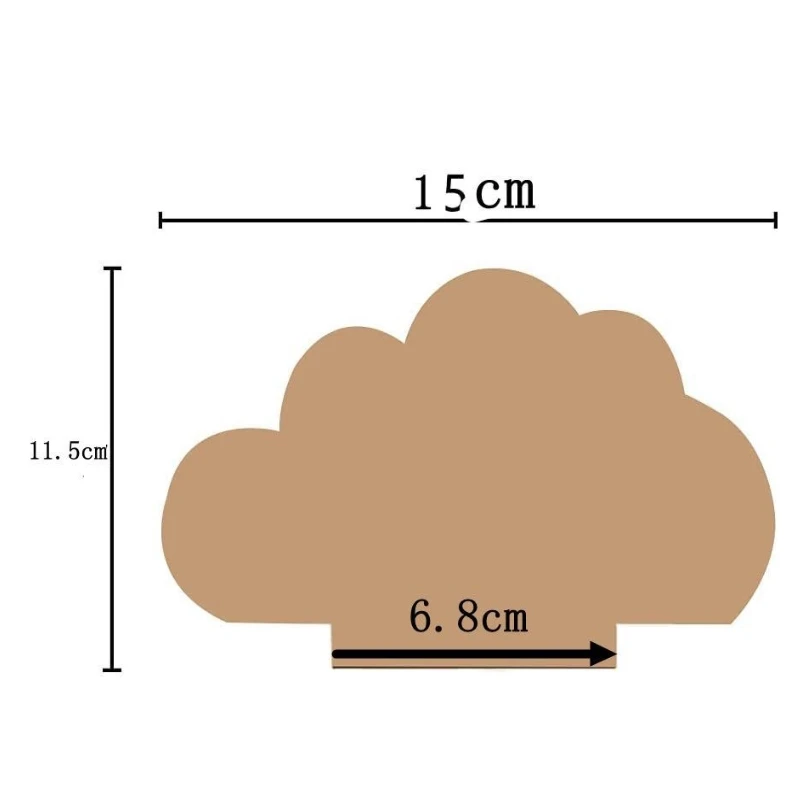 

5/10/20/30PCS Clouds Acrylic Transparent LED Light Base Sign DIY Display Project Cloud Shape Painting Creative Supplies