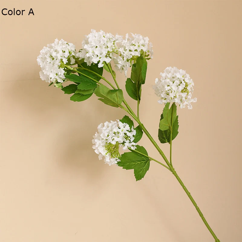 1 шт. имитация 5 головок снежинок Гортензия искусственные цветы для дома