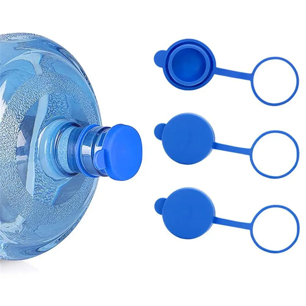 

Silicone Water Bottle Caps Reusable Removable Splash Proof Water Jug Caps Top Lid Fits 55mm Jug Bottles dropshipping hotsale
