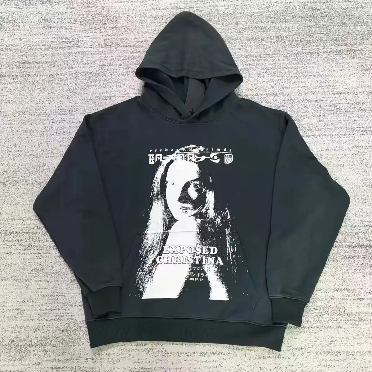 Худи с длинными волосами и принтом махровая одежда для мужчин женщин большие