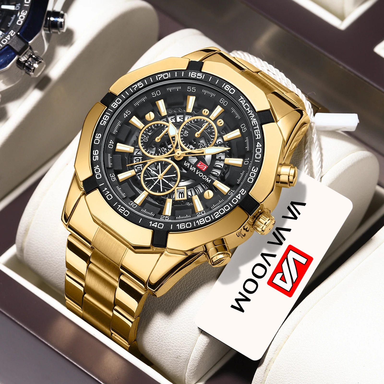 

VA VA Voom Luxury Brand Watch Men's Analog All steel Quartz Men's Watch Business Men's Watch Men's Watch Men's Relay