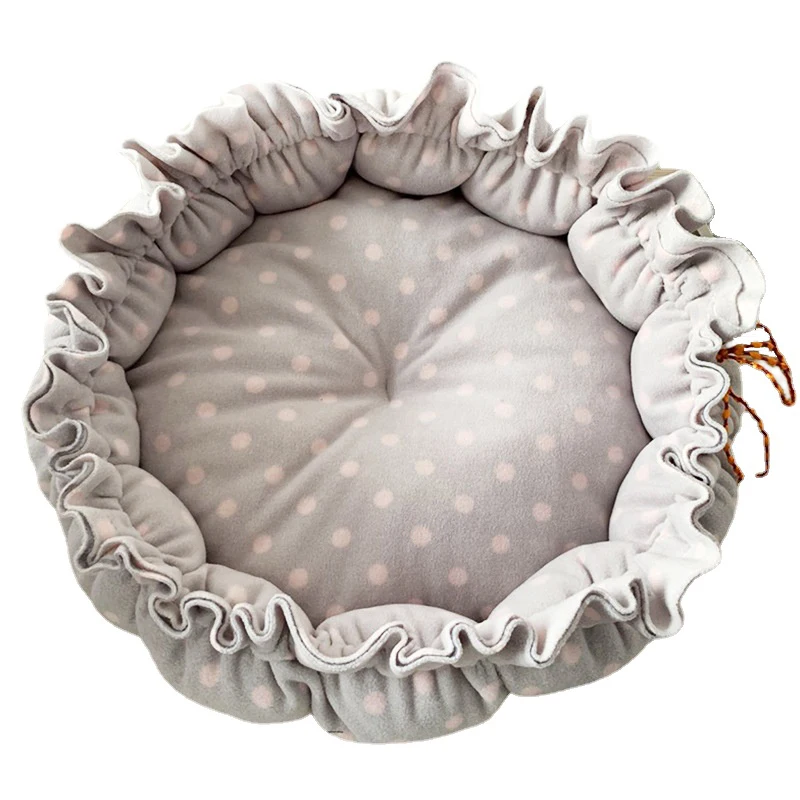 Кровать для маленьких и средних собак регулируемый коврик круглая корзина сна