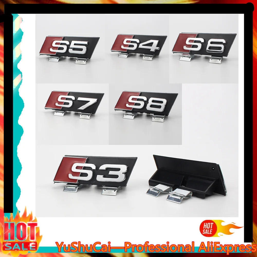 Автомобильная Наклейка ABS для Audi Sline S3 S4 S5 S6 S7 S8 логотип A3 A4 A5 A6 A7 A8 эмблема значок