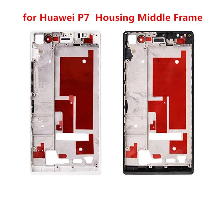 

Original For Huawei Ascend P7 Middle Frame Plate Faceplate Housing Cover LCD Frame Bezel With Side Button Repair Parts