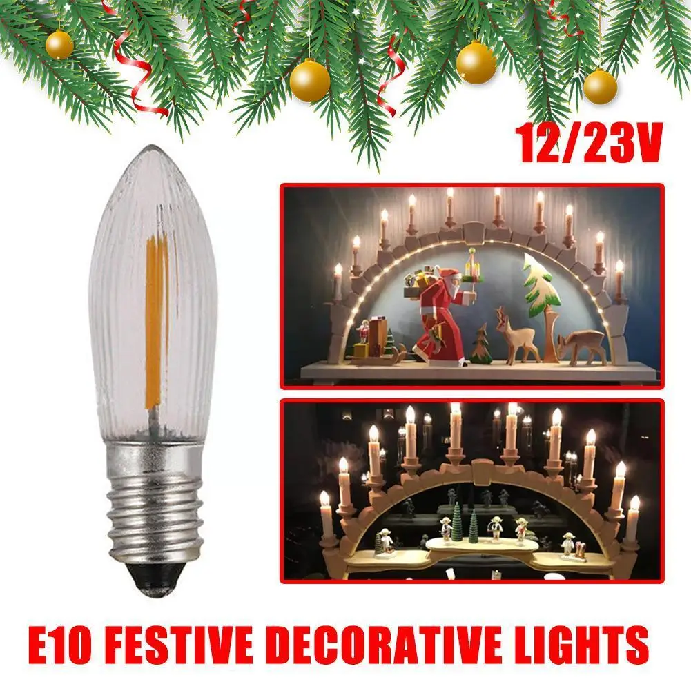 

E10 Led Candle Light Replacement Lamp Bulbs For Light Chains 12v/23v Ac For Bathroom Kitchen Home Lamps Bulb Decor B2l4
