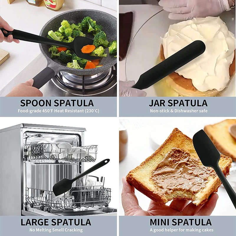 3/6 шт. силиконовые термостойкие антипригарные лопатки для выпечки |