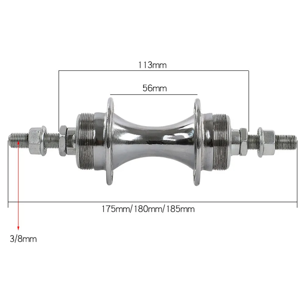 

Durable High Quality Brand New 1pc 36 Hole Bike Hub Bicycle Kits Front Drum 270g Front 100MM Iron Steel Rear 130MM