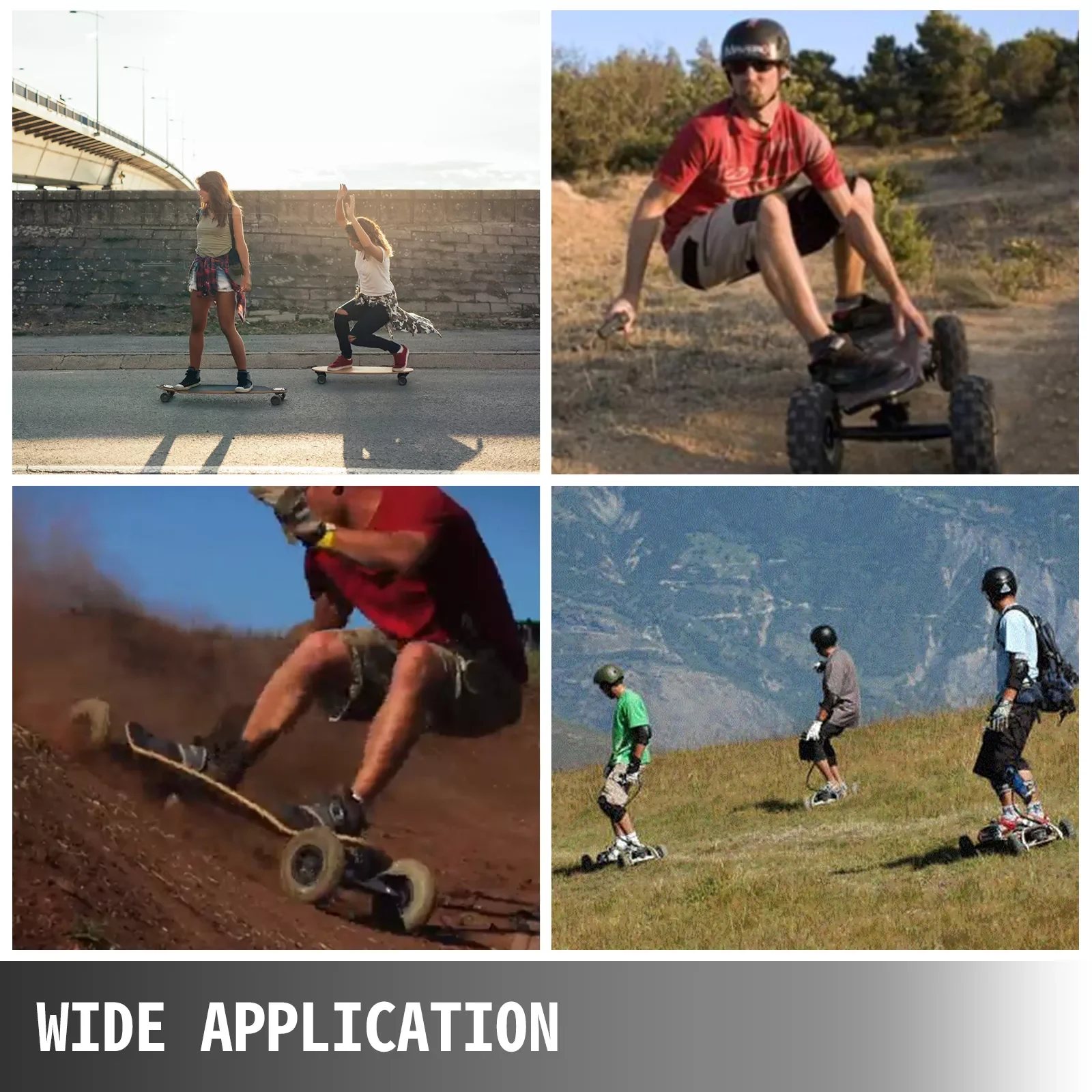 

37 inch Mountain Board Mountainboarding Longboard Skateboard Skateboarding Kiteboarding 7.8 inch Wheels for Teens & Adults