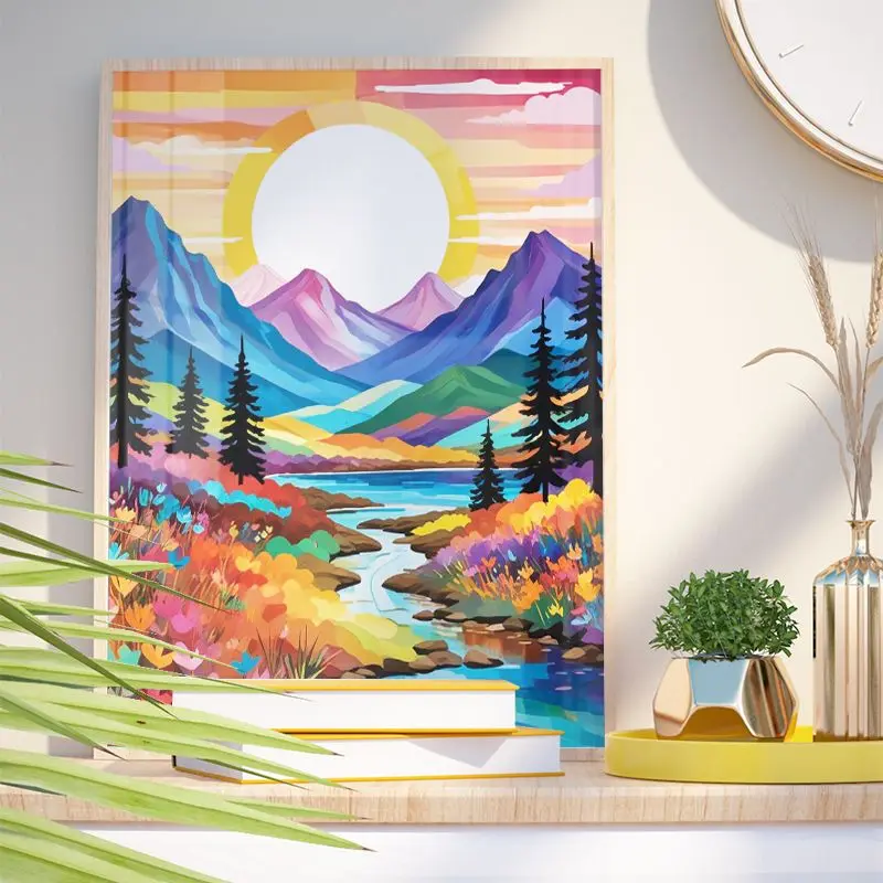 Набор для рисования по номерам на холсте сделай сам