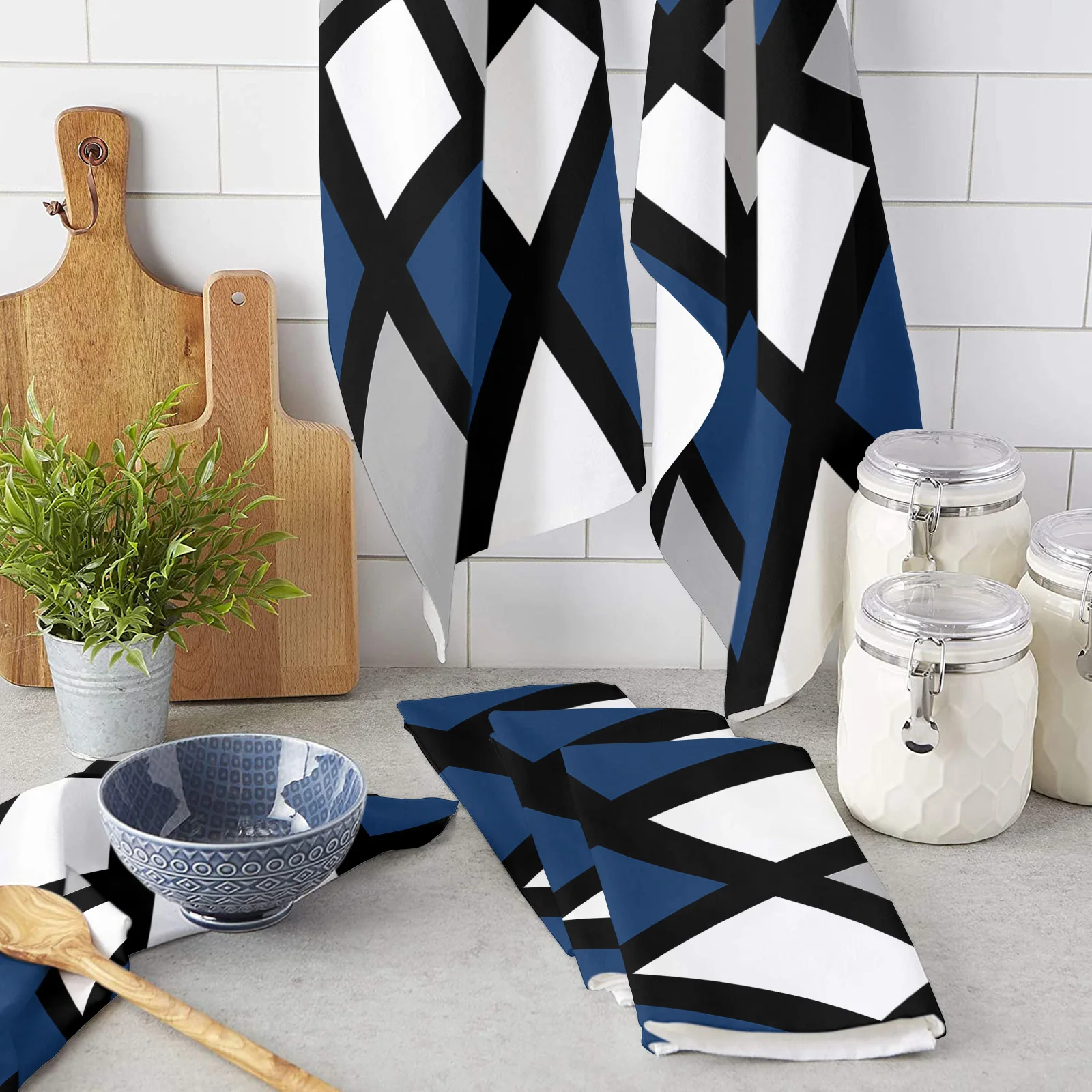 Navy Blue Kitchen Towels