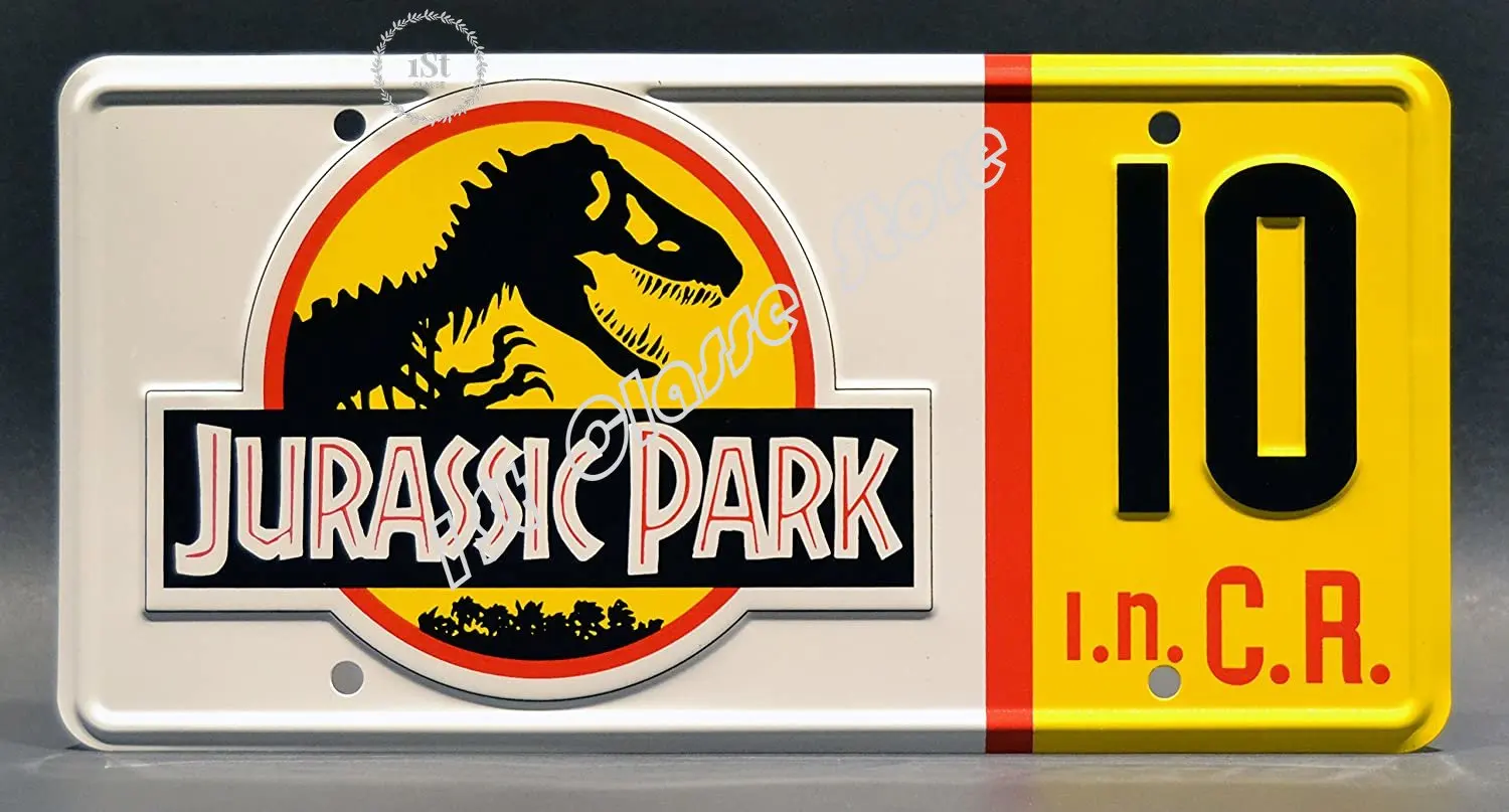 

Retro Wall Signs Celebrity Machines Jurassic Park |Explorer 04 29 10 12 18| Metal Printing License Plate vitange garage decor