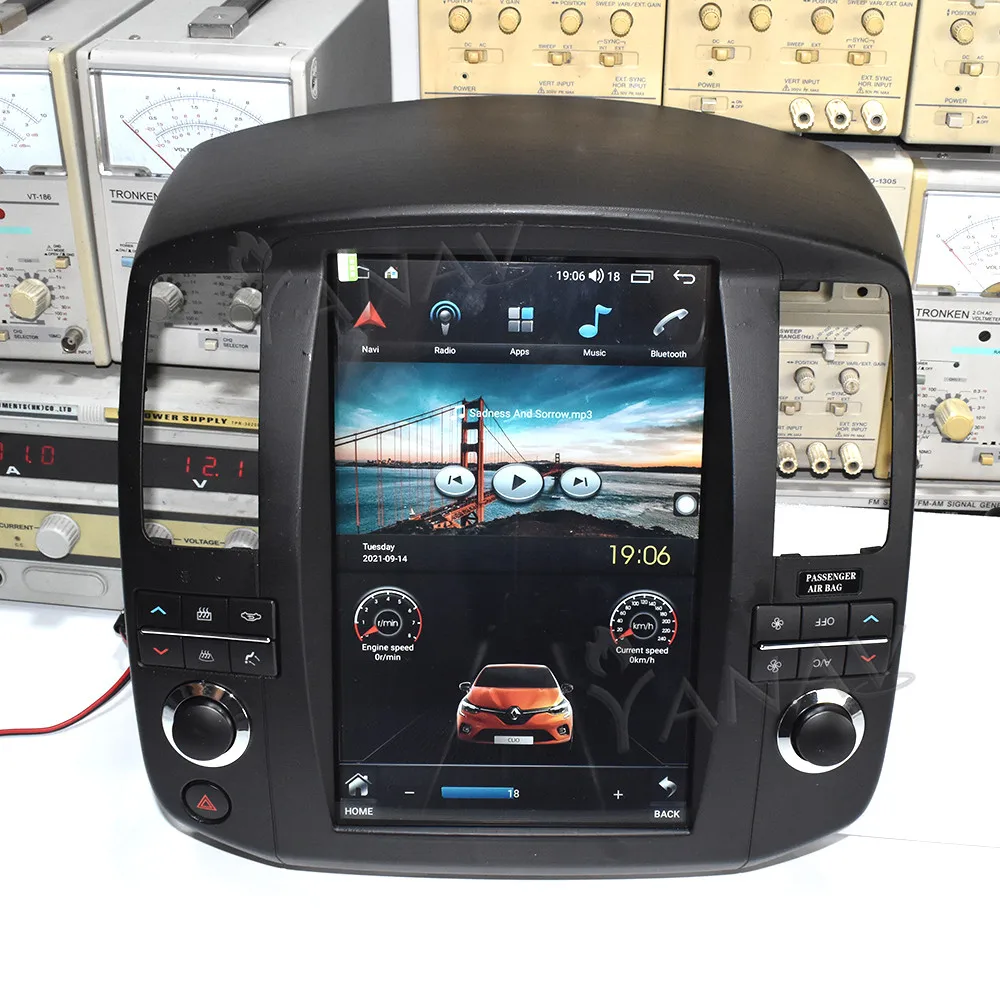 Android11 автомобильный радиоприемник для Nissan Navara Pathfinder 2008-2012 Tesla экран