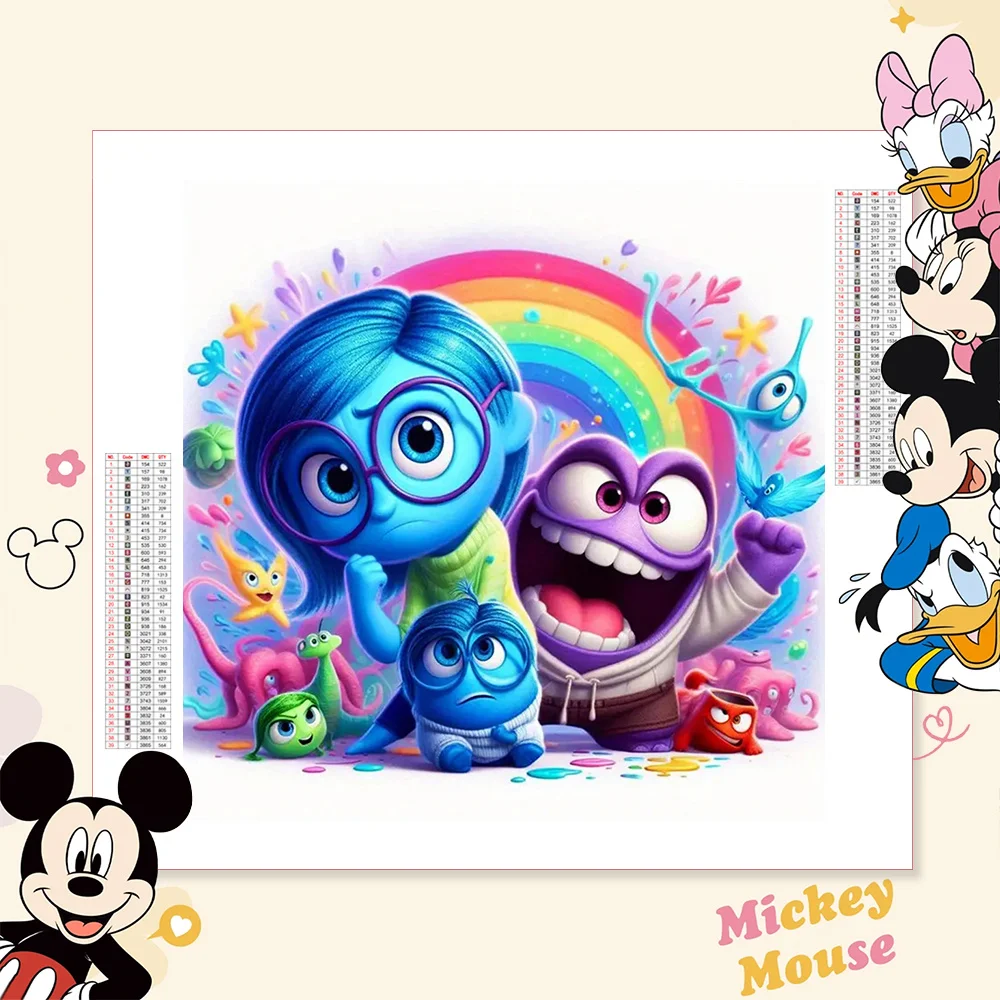 Алмазная вышивка печаль из мультфильма Дисней 5D