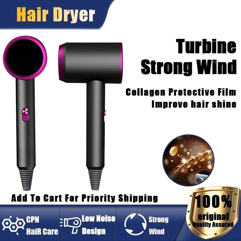 Blower Hair dryer Quick Dry Hair Blower High Power Hair Dryer Blower Cold and Hot Hair Care Small Hair Blower Pet Hairdyer enlarge
