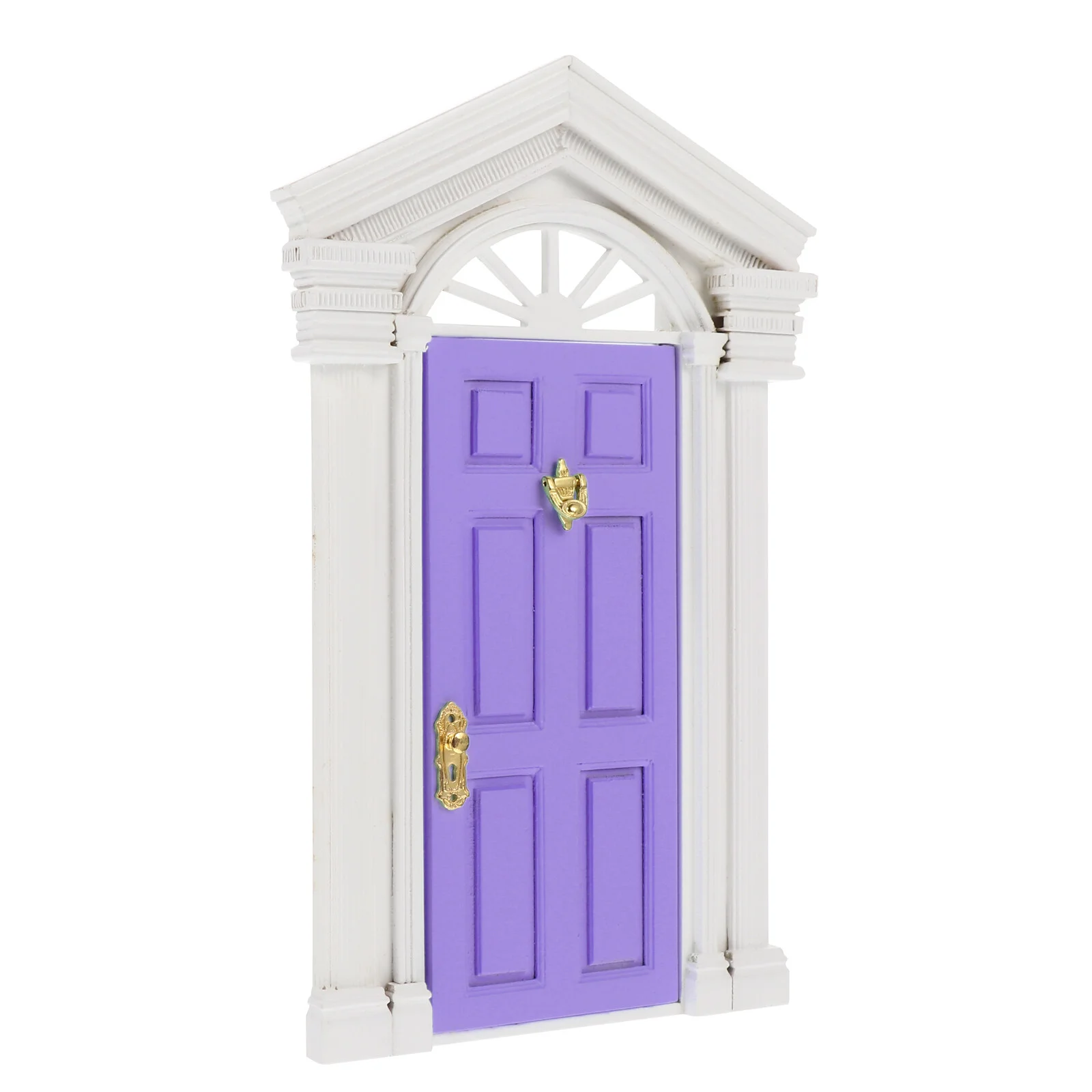 

Dollhouse Mini Door Furniture Miniature Toy Double Column Model Wooden Simulation