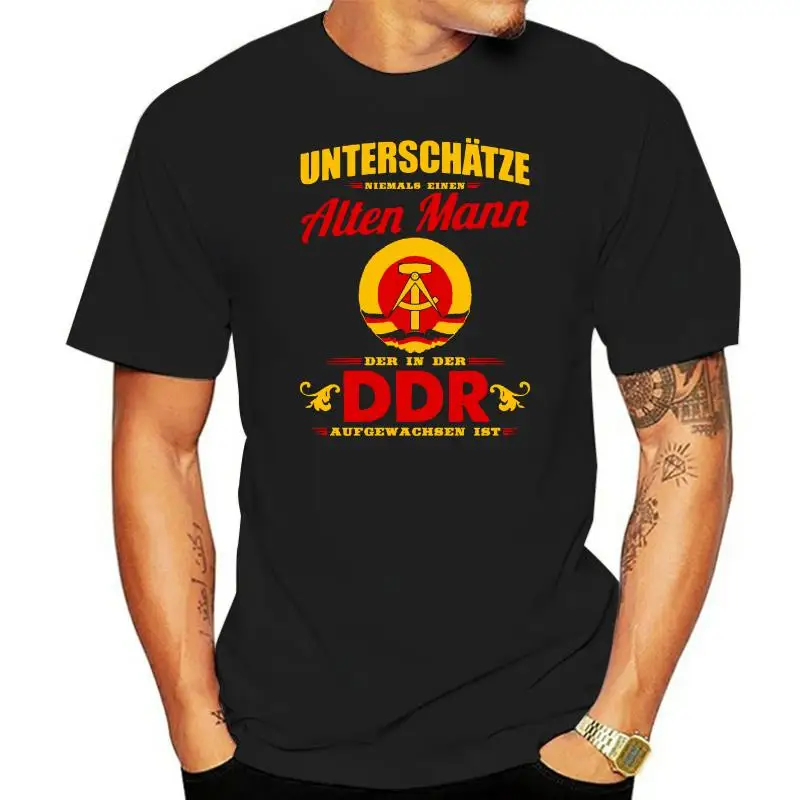 Men t shirt DDR Shirt Old man born in the GDR tshirts Women-tshirt