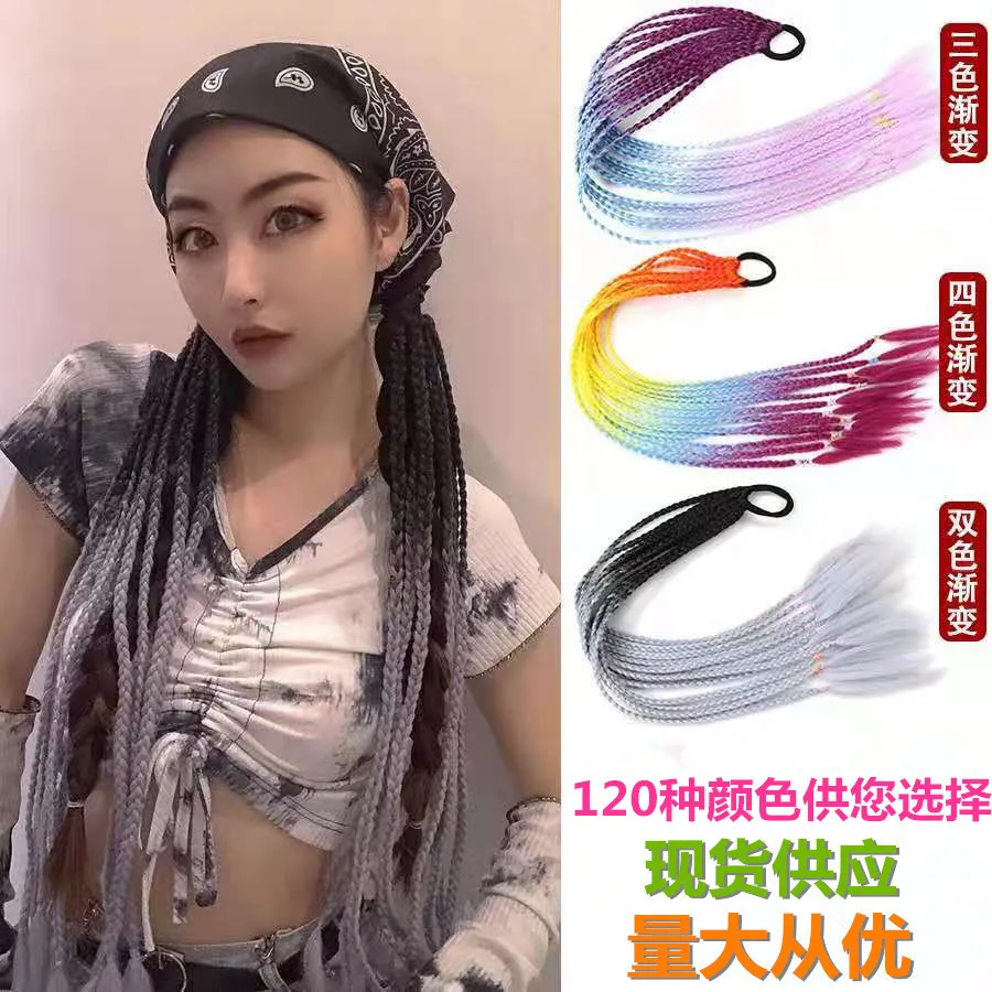 

Colorful Braid Headband Ponytail Fashion Hair Accessories