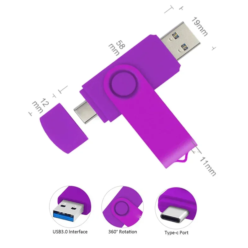 

USB-флеш-накопитель USB 3,0 OTG, 128 ГБ, 512 ГБ, 128 ГБ