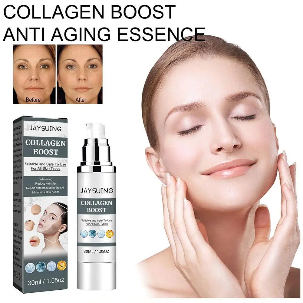 

30ml Collagen Boost Cream Anti-Aging Collagen Booster Serum Dark Spot Corrector Brightening Hydrating Anti-wrinkle Facial Cream