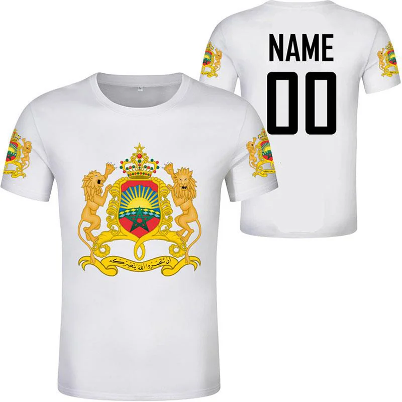 Футболка с графическим рисунком флага Марокко футболка 3D-принтом марокканского