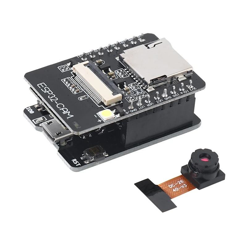 

ESP32-CAM-MB WIFI Bluetooth Development Board OV2640 Camera Module MICRO-USB Interface CH340G USB To Serial Port