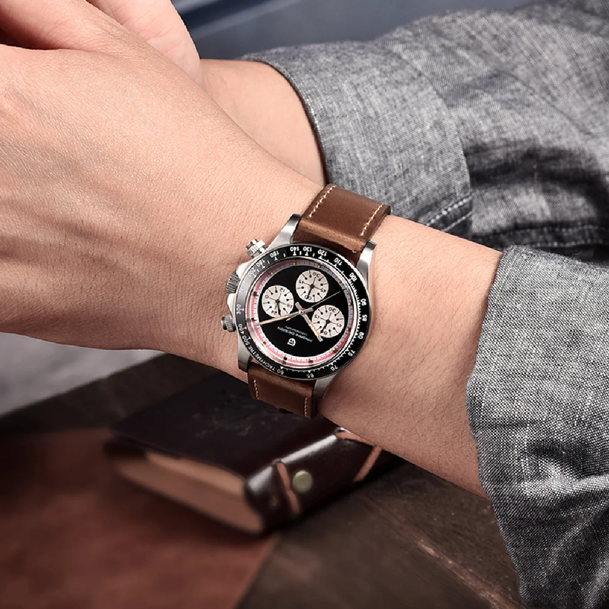 

PAGANI DESIGN 40MM Men Quartz Wristwatches Luxury Watch For Men Sapphire Glass Sports Chronograph Stopwatch VK63 Stainless