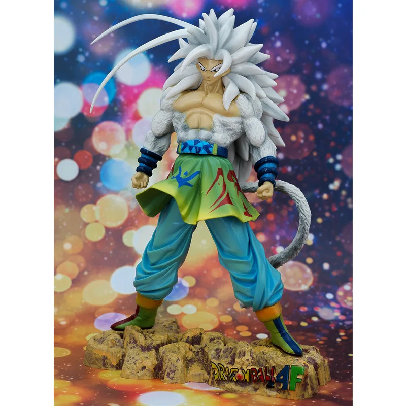 

New Bandai Dragon Ball Figure Super Saiyan White God Super Five Sun Wukong Kakarot Jiyi Kungfu Hand-made Toy Model Decoration