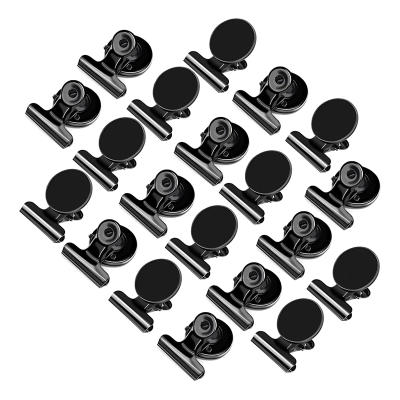 

Refrigerator Magnet Magnetic Clips For Whiteboards, 40 Pcs Black Magnetic Clips Heavy Duty Metal Hanging Clips