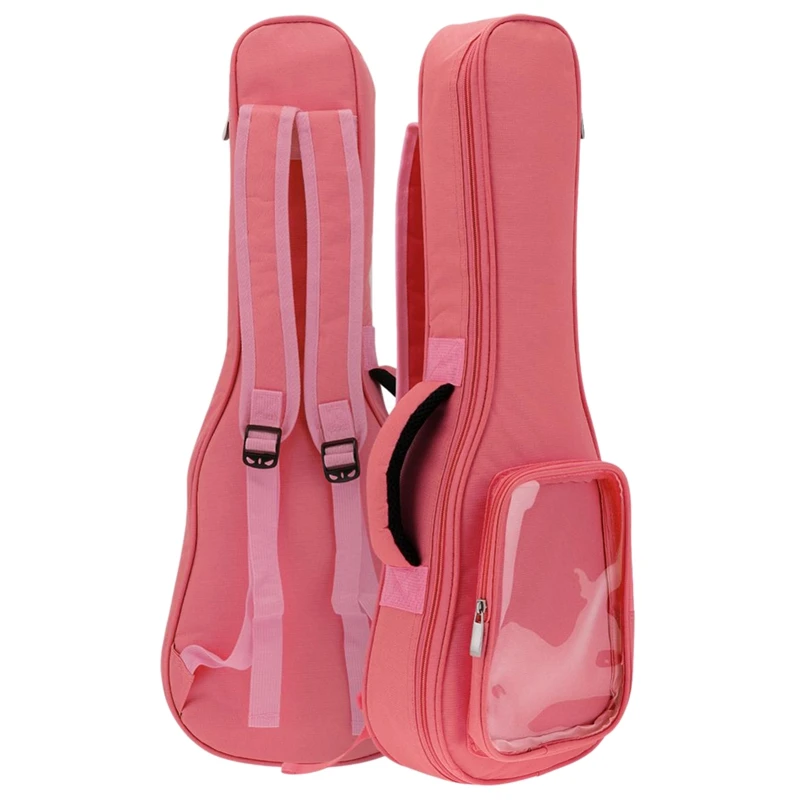 

23 24 Inch Concert Ukulele Bag 10mm Sponge Soft Case Mini Guitar Gig Bag Fabric Shoulder Straps Ukelele Backpack