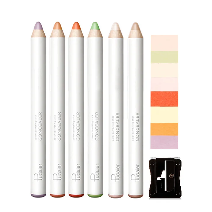 Face Color Correcting Concealer Stick Lip Foundation Makeup Full Cover Concealer Pen Long Lasting Dark Eye Circle Hide Pencil