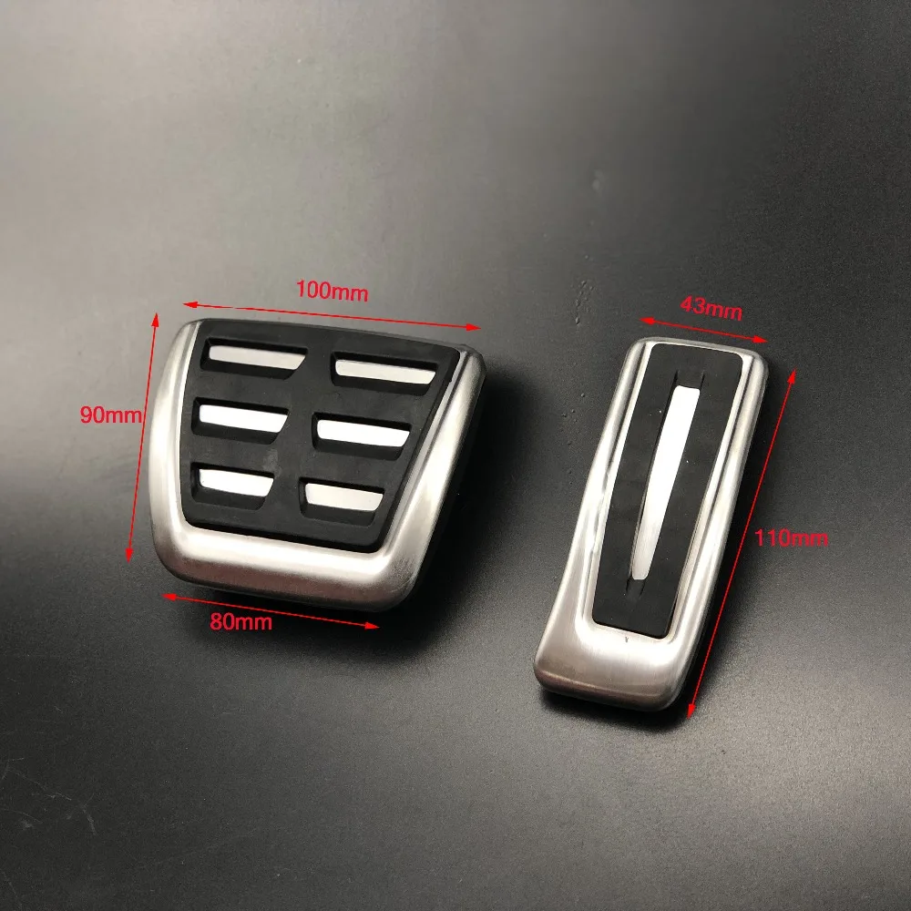 

Автомобильные педали RHD для Audi Q7 4M 2016 ~ 2022 подставка для ног акселератора, тормоза, нескользящие накладки на педали из нержавеющей стали 2018 2019 2020 2021