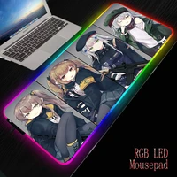 mrgbest extra large mouse pad big computer gaming girls frontline anti slip natural rubber with locking edge mat